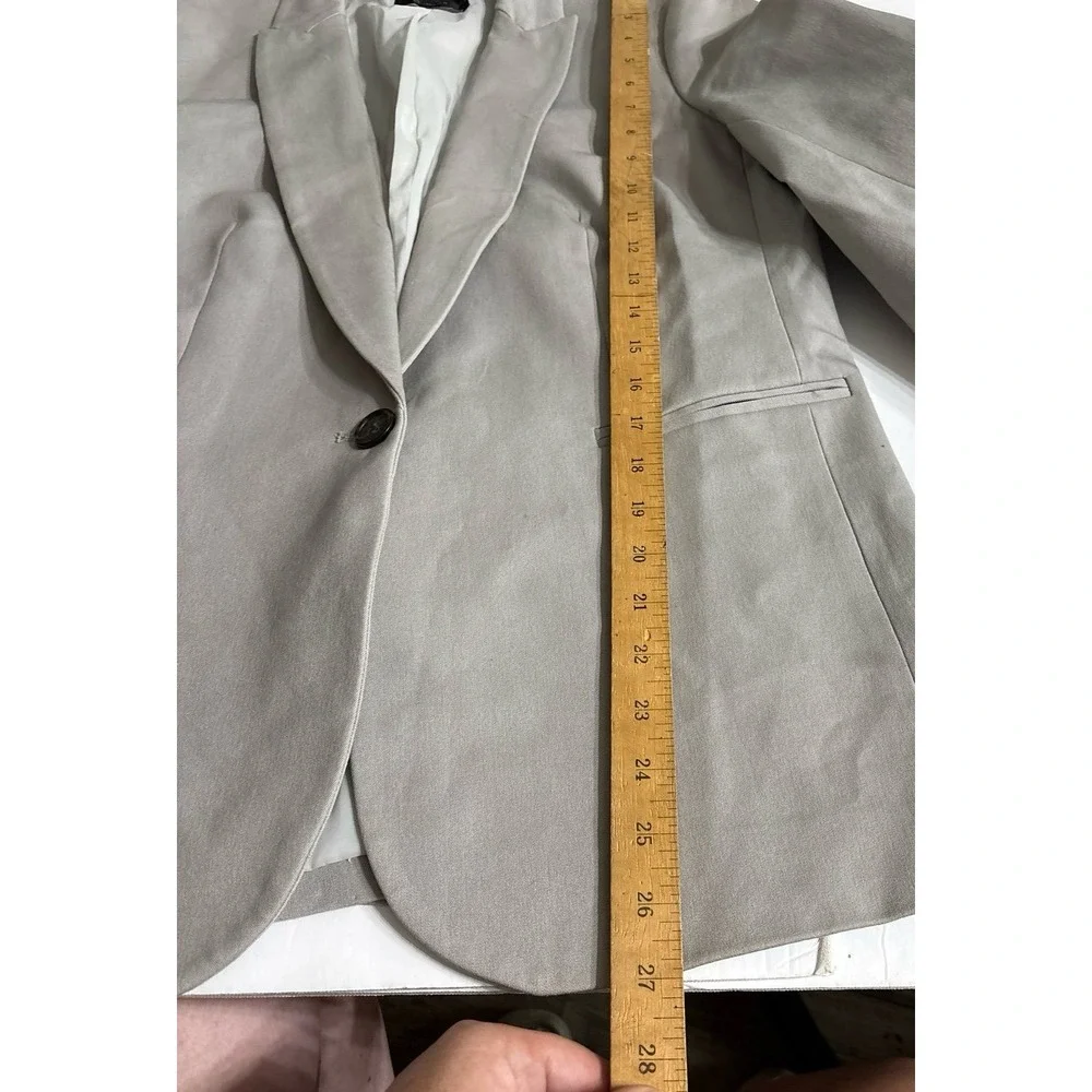 J.Crew Men's Light Gray one Button Blazer (No size Tag) AS IS